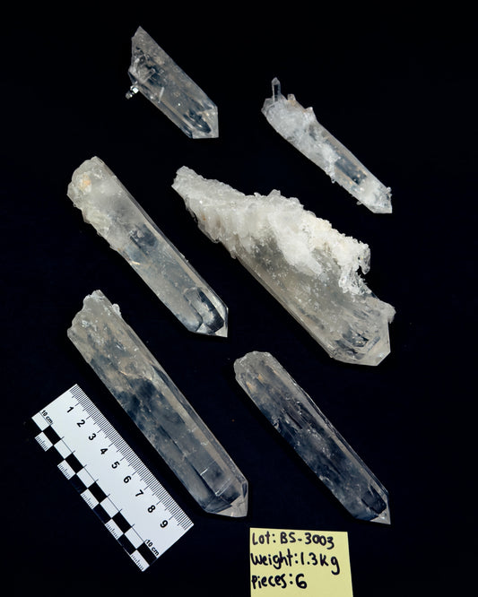 Blue Feather Lemurian Quartz Crystals AKA Blue Mist Quartz (BS-3003)