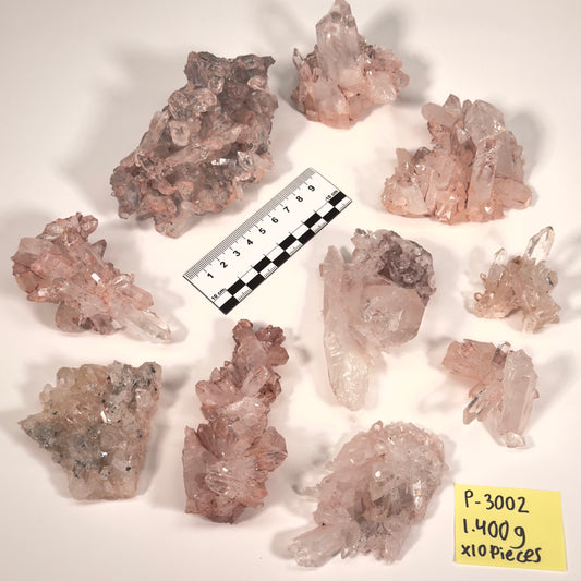 PINK LEMURIAN QUARTZ CLUSTERS SMALL SIZE (P-3002) | WHOLESALE LOT