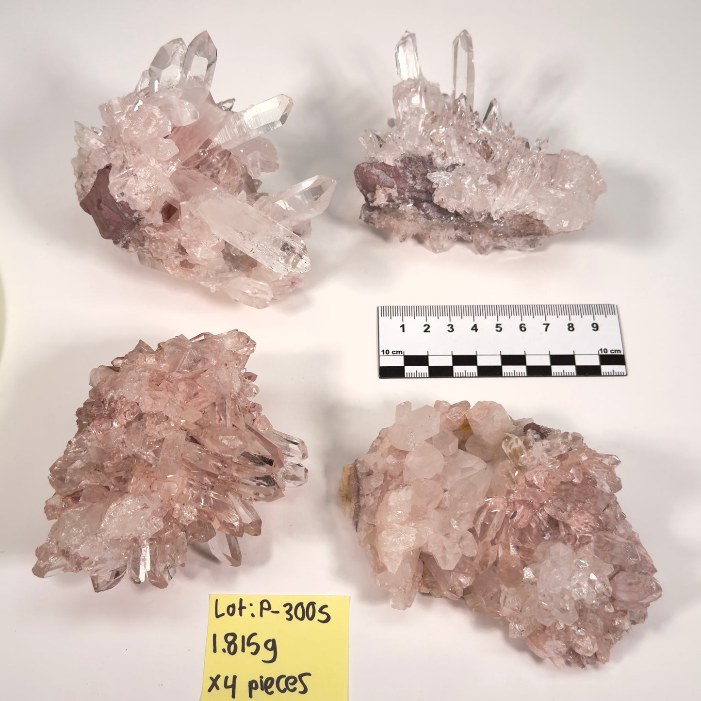 PINK LEMURIAN QUARTZ CLUSTERS MEDIUM SIZE (P-3005) | WHOLESALE LOT