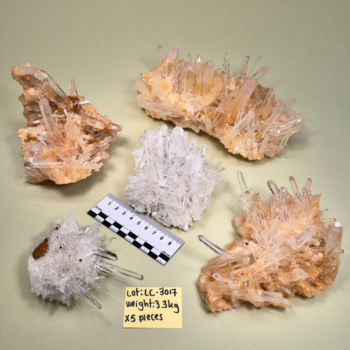 NEEDLE LEMURIAN QUARTZ CRYSTAL CLUSTERS (LC-3017) | WHOLESALE LOT | MIXED SIZE