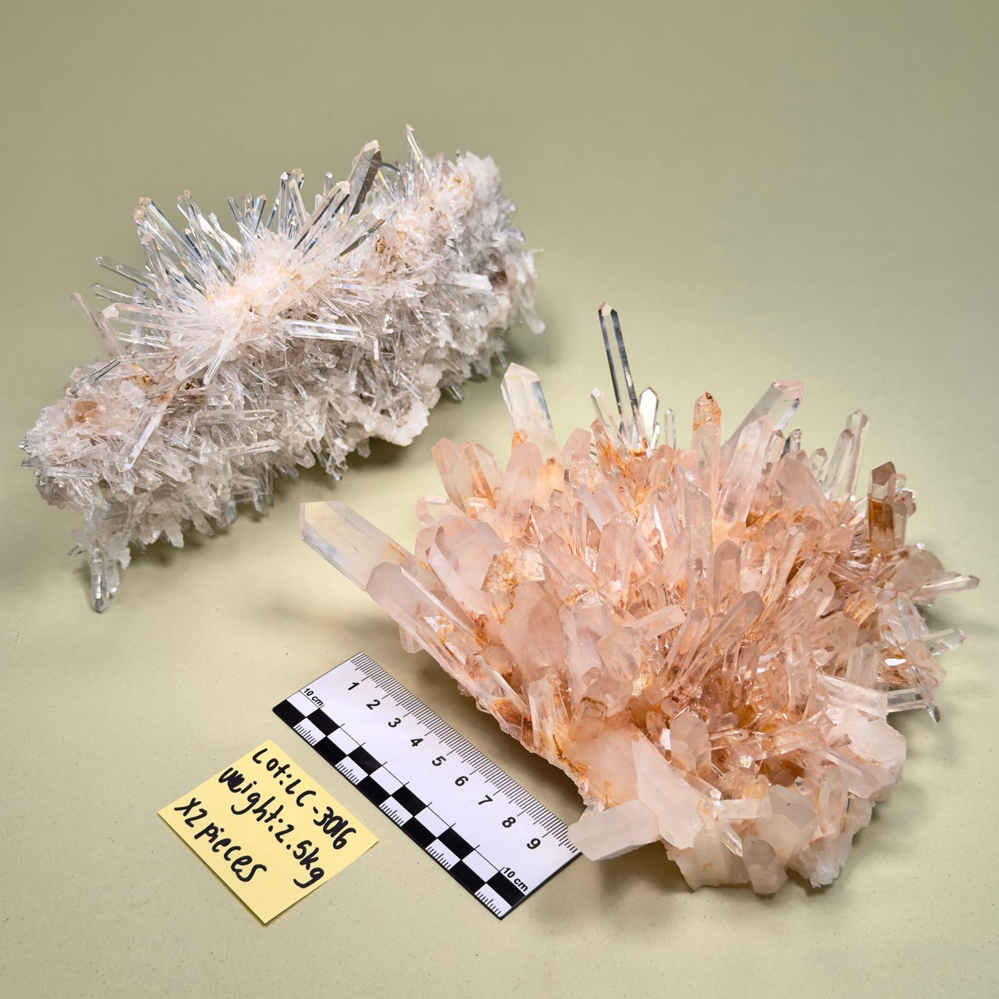 NEEDLE LEMURIAN QUARTZ CRYSTAL CLUSTERS (LC-3016) | WHOLESALE LOT | MIXED SIZE