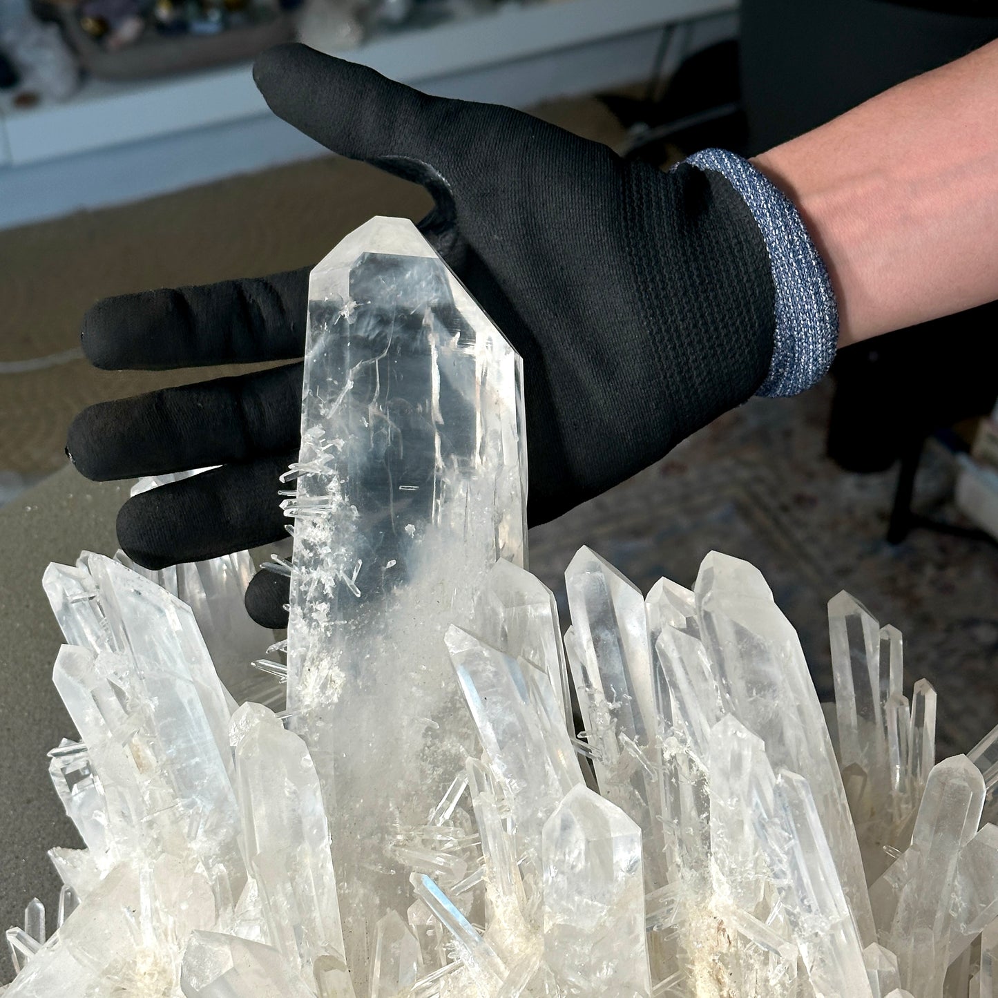 XL LEMURIAN QUARTZ CLUSTER (LC-283) 11550G X1 | WHOLESALE LOT