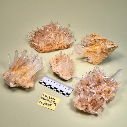 NEEDLE LEMURIAN QUARTZ CRYSTAL CLUSTERS (LC-3015) | WHOLESALE LOT | MIXED SIZE