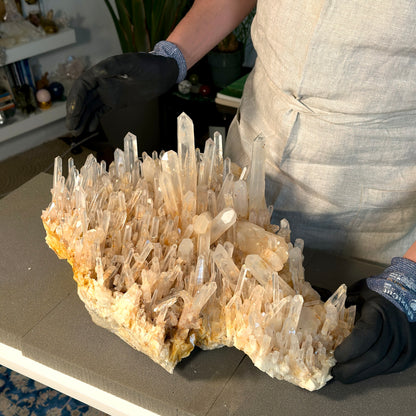 GOLDEN HEALER LEMURIAN QUARTZ CLUSTER (LC-282) 17621G X1 | WHOLESALE LOT