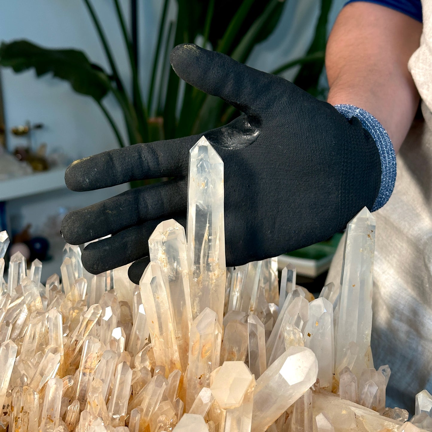 GOLDEN HEALER LEMURIAN QUARTZ CLUSTER (LC-282) 17621G X1 | WHOLESALE LOT