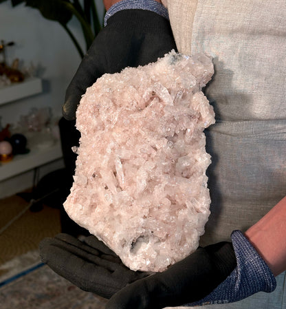 PINK LEMURIAN QUARTZ CLUSTER (P-1499) 1713G X1 | WHOLESALE LOT