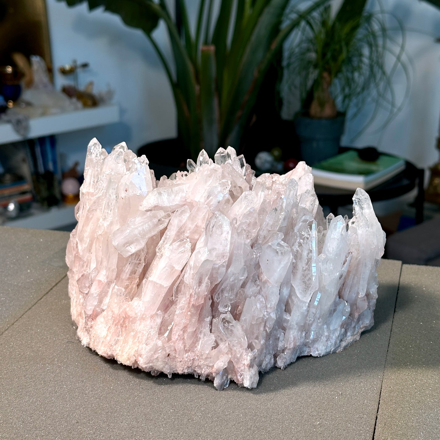 PINK LEMURIAN QUARTZ CLUSTER (P-1468) 4020G X1 | WHOLESALE LOT