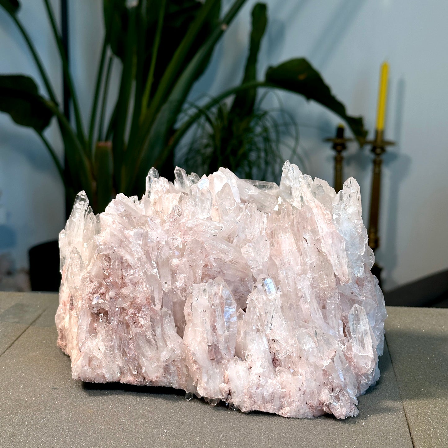 PINK LEMURIAN QUARTZ CLUSTER (P-1468) 4020G X1 | WHOLESALE LOT