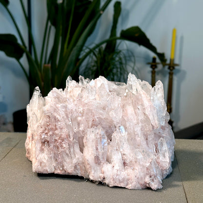 PINK LEMURIAN QUARTZ CLUSTER (P-1468) 4020G X1 | WHOLESALE LOT