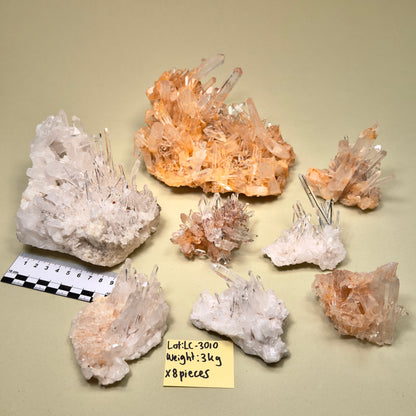 NEEDLE LEMURIAN QUARTZ CRYSTAL CLUSTERS (LC-3010) | WHOLESALE LOT | MIXED SIZE