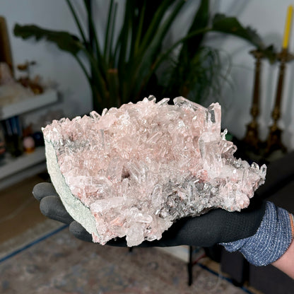 PINK LEMURIAN QUARTZ CLUSTER (P-1500) 1663G X1 | WHOLESALE LOT