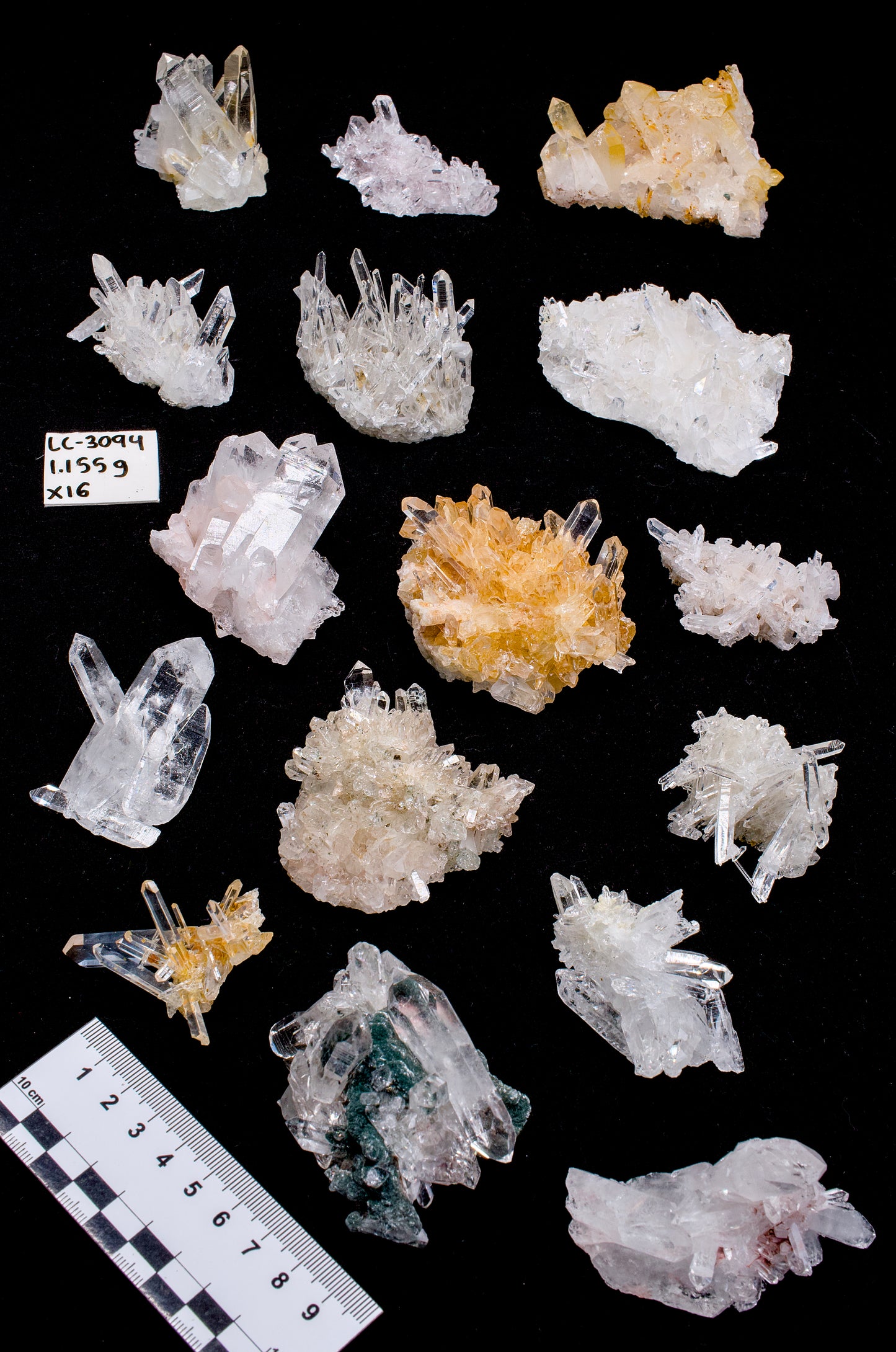 RAINBOW MIX LEMURIAN QUARTZ CLUSTERS (LC-3094) | WHOLESALE LOT | SMALL SIZE 1155g x16