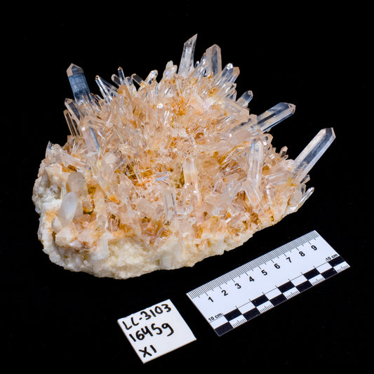 GOLDEN HEALER NEEDLE BLUE SMOKE LEMURIAN QUARTZ CLUSTERS (LC-3103) | WHOLESALE LOT | MEDIUM SIZE 1645g x1