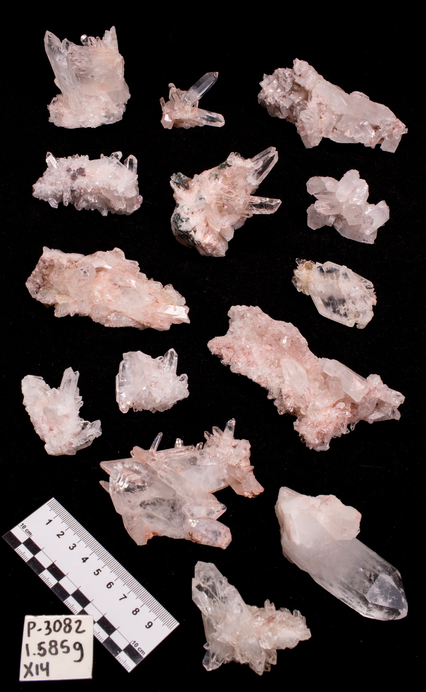 PINK LEMURIAN QUARTZ CLUSTERS (P-3082) | WHOLESALE LOT | SMALL SIZE 1585g x14