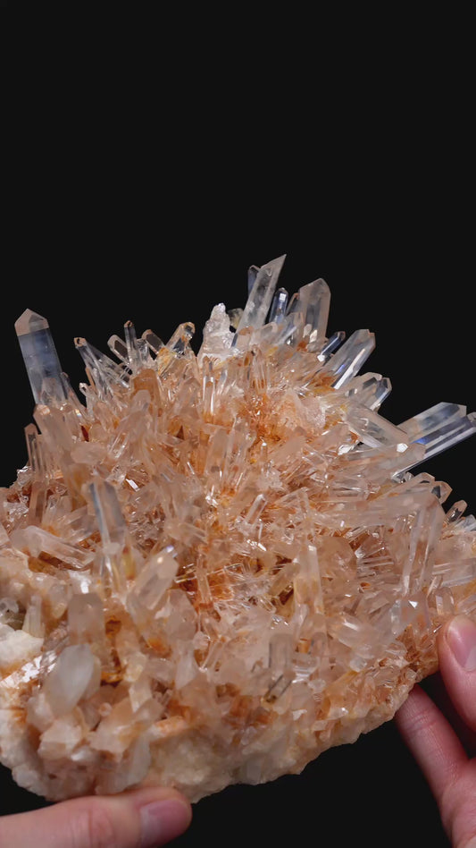 GOLDEN HEALER NEEDLE BLUE SMOKE LEMURIAN QUARTZ CLUSTERS (LC-3103) | WHOLESALE LOT | MEDIUM SIZE 1645g x1
