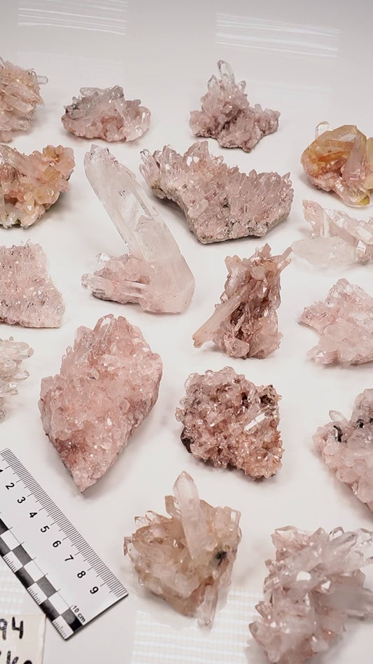 Pink Lemurian Quartz Clusters Small Size (P-1394)