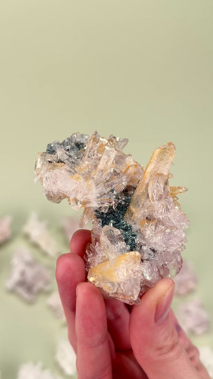 RAINBOW LEMURIAN QUARTZ CLUSTERS MIXED SELECTION (LC-3022) | WHOLESALE LOT | SMALL SIZE