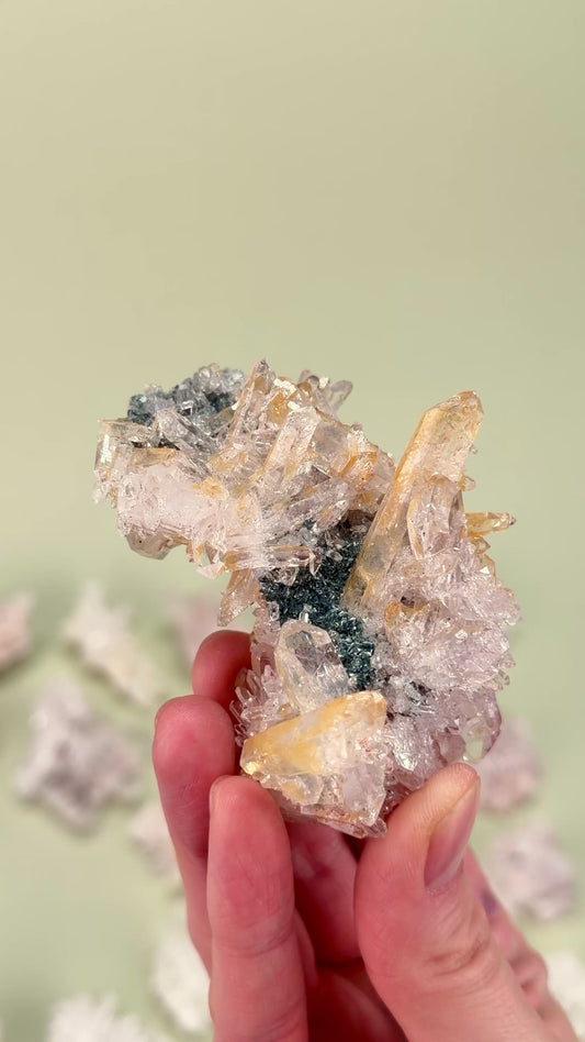 RAINBOW LEMURIAN QUARTZ CLUSTERS MIXED SELECTION (LC-3022) | WHOLESALE LOT | SMALL SIZE