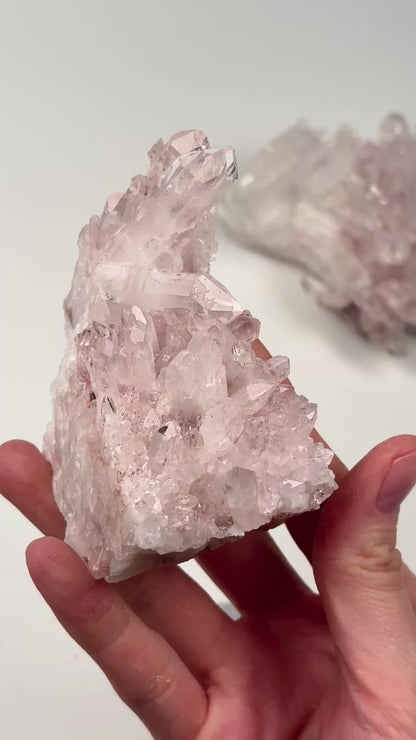 Pink Lemurian Quartz Clusters Medium size (P-1242) 1975g x7