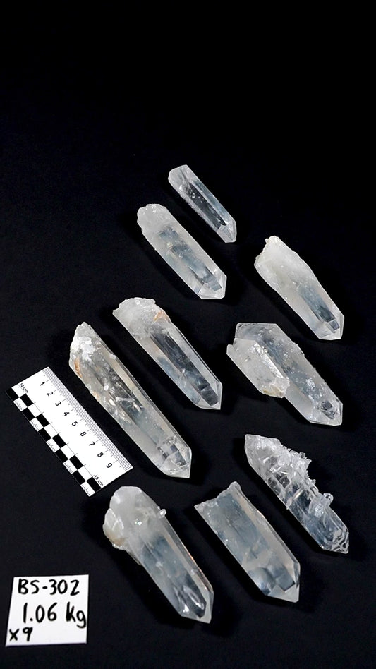 Blue Feather Lemurian Quartz Crystals AKA Blue Mist Quartz (BS-302)