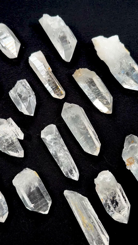 La Belleza Lemurian Quartz Points, Super Optical Clarity mixed size (SO-90)