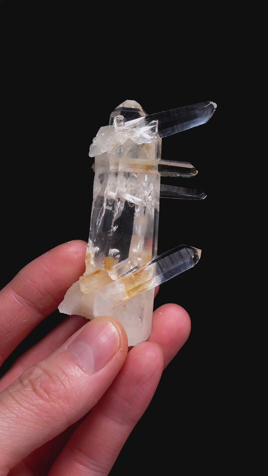 SUPER OPTICAL LEMURIAN QUARTZ POINTS (SO-4012) | WHOLESALE LOT | MEDIUM SIZE 915g x12