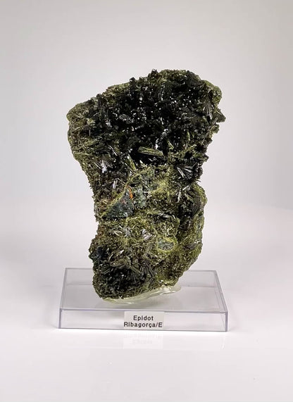 黒トルマリン入りエピドートクラスター！スペイン産 超高品質 卸売 (EP-12)