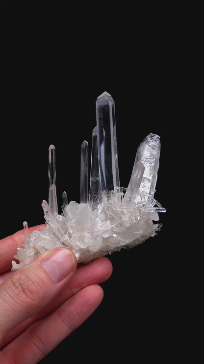 NEEDLE SUPER OPTICAL LEMURIAN QUARTZ CLUSTERS (LC-3070) | WHOLESALE LOT | MEDIUM SIZE 1455g x8