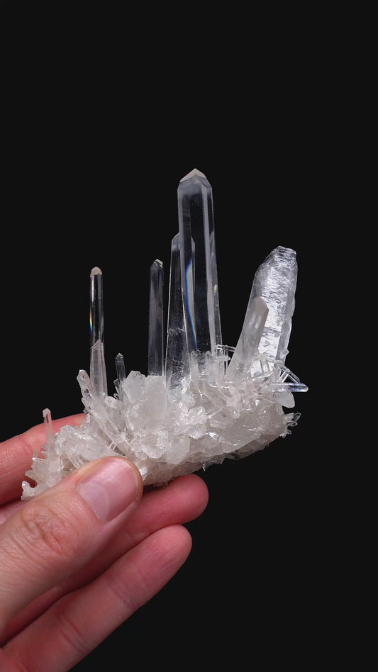 NEEDLE SUPER OPTICAL LEMURIAN QUARTZ CLUSTERS (LC-3070) | WHOLESALE LOT | MEDIUM SIZE 1455g x8