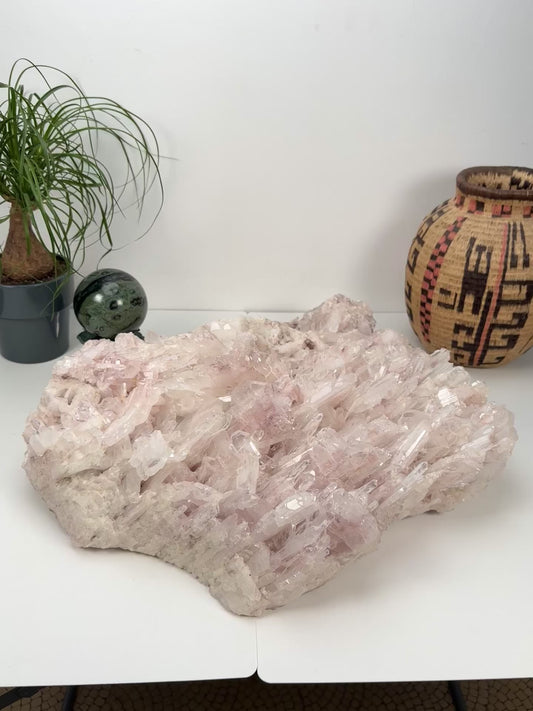 Extra RARE XL Pink Faden Lemurian Quartz Clusters (P-1187)