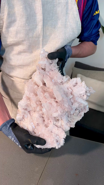 PINK LEMURIAN QUARTZ CLUSTER (P-1474) 6212G X1 | WHOLESALE LOT