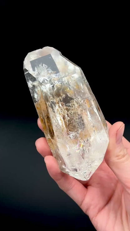 ゴールデンヒーラー 両終端レムリアンクォーツ クリスタルポイント コロンビア産 (CO-201) 290g