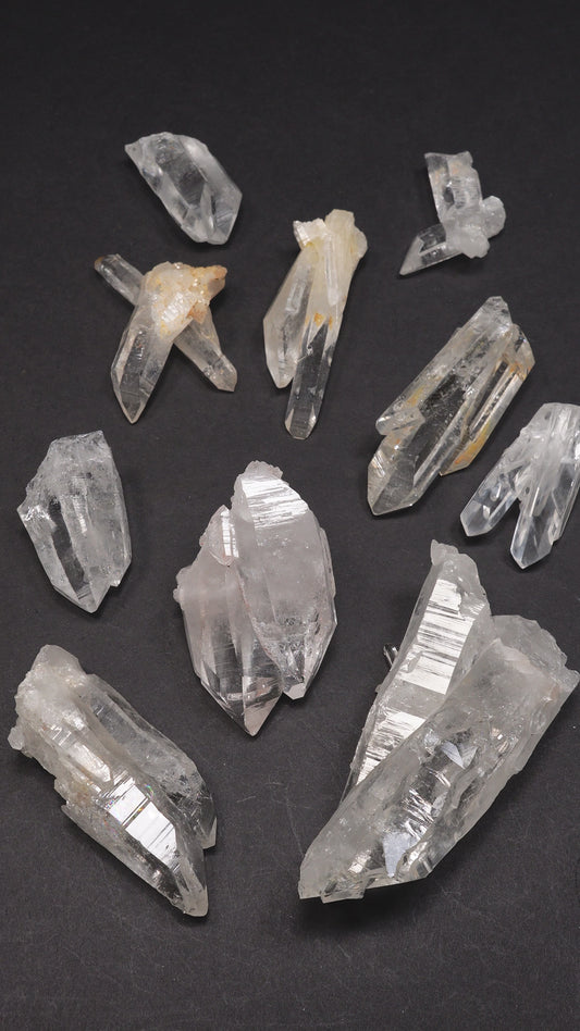 Tantric Twin Super Optical Lemurian Quartz crystal Points (SO-239)
