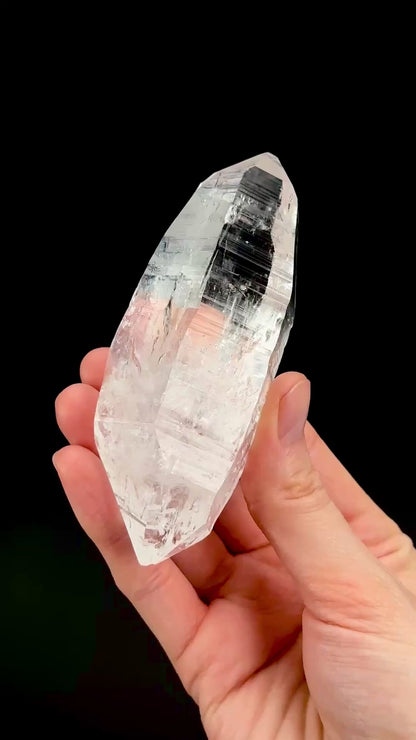 コロンビア産、超希少な両頭ペニャス・ブランカス・レムリアンクォーツ・クリスタルポイント（CO-226）179g