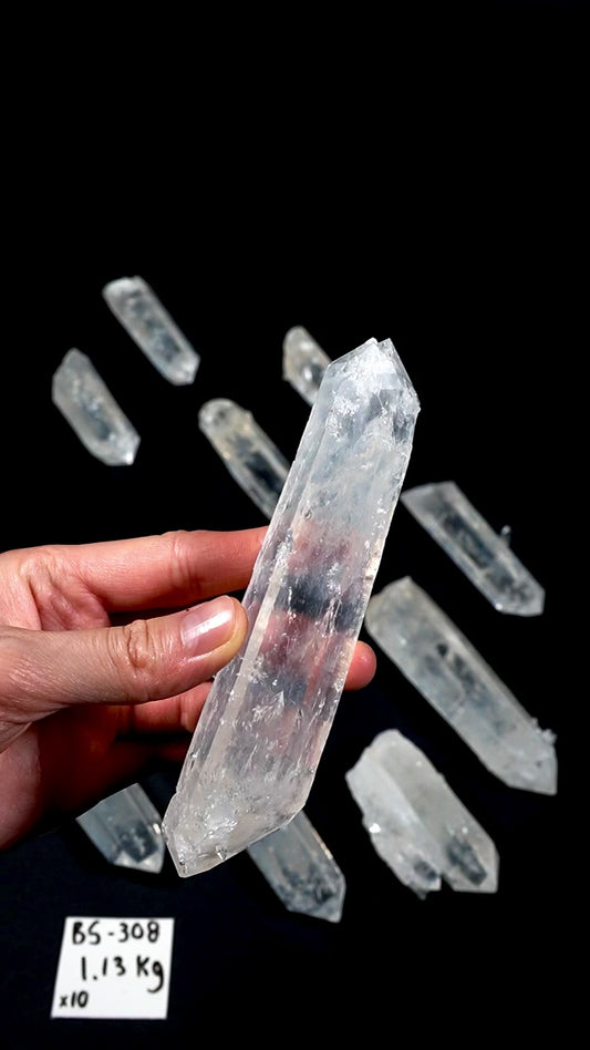 Blue Feather Lemurian Quartz Crystals AKA Blue Mist Quartz (BS-308)