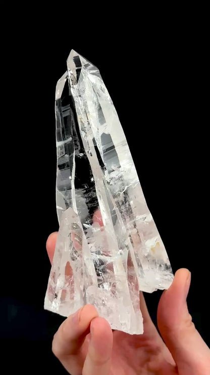 コレクター標本 超希少 タントリックツインレーザーソードオブライト ペニャスブランカス レムリアンクォーツクリスタルポイント コロンビア産 (CO-233) 394g