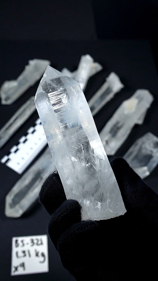 Blue Feather Lemurian Quartz Crystals AKA Blue Mist Quartz (BS-321)