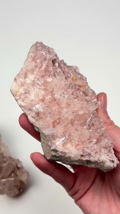 Pink Lemurian Quartz Clusters Medium size (P-1211) 1853g x5