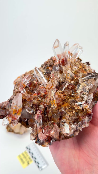 DRAGON FIRE LEMURIAN QUARTZ CLUSTERS (LC-3039) | WHOLESALE LOT | MIXED SIZE