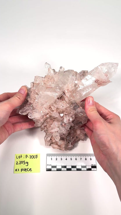 PINK LEMURIAN QUARTZ CLUSTER MEDIUM SIZE (P-3007) | WHOLESALE LOT
