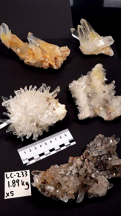 レムリアンクォーツクラスター ミックスセレクション レインボーロット (LC-233)