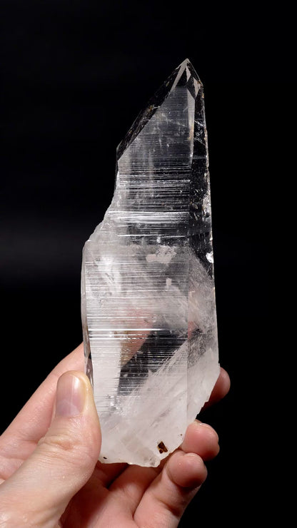 Sword of Light Lemurian Quartz crystal with present Time Link Window Collector Specimen (lot: CO-290) 276g x1