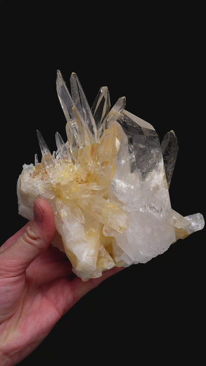 LASER LEMURIAN QUARTZ CLUSTERS (LC-3086) | WHOLESALE LOT | MEDIUM SIZE 1170g x1