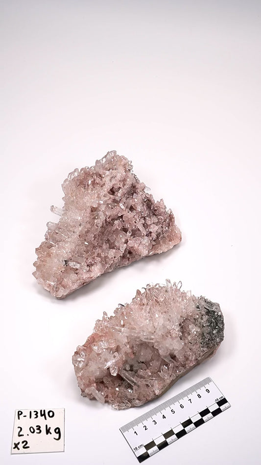 Pink Lemurian Quartz Clusters (P-1340)
