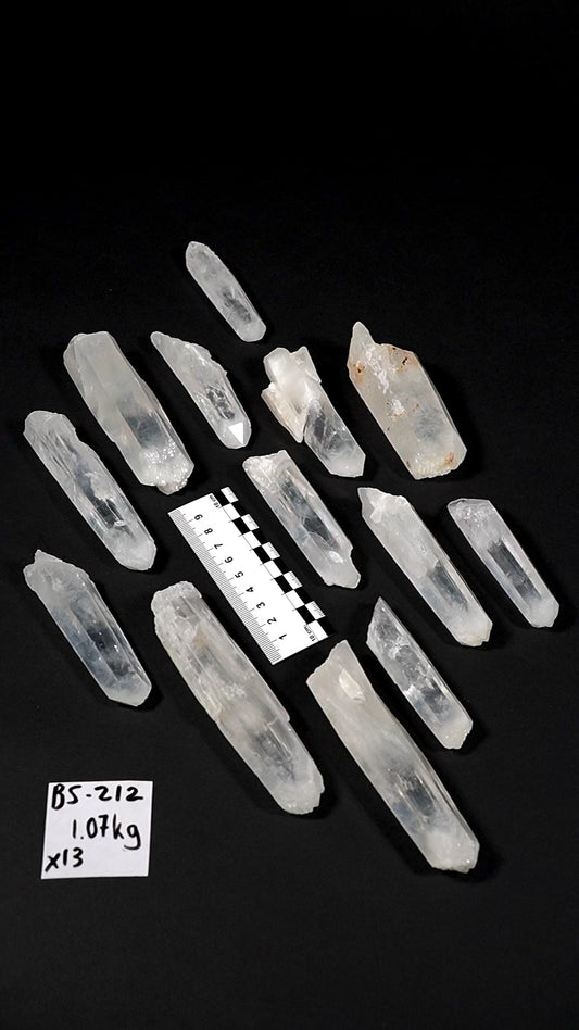 Elestial Crown Blue Smoke Lemurian Quartz Crystals Wands  (BS-212)