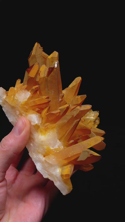 TANGERINE GOLDEN HEALER LEMURIAN QUARTZ CLUSTERS (LC-3073) | WHOLESALE LOT | MEDIUM SIZE 1285g x6