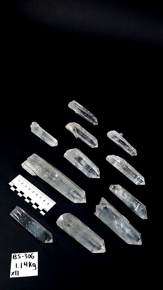 Blue Feather Lemurian Quartz Crystals AKA Blue Mist Quartz (BS-306)