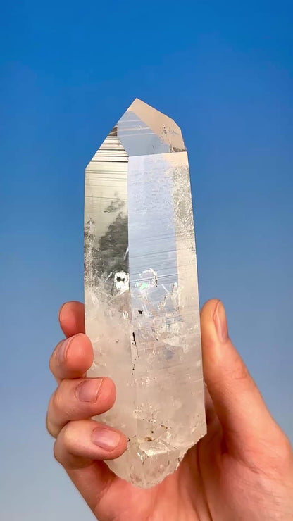 マスターテンプルハート DOW ペニャスブランカス レムリアンクォーツ クリスタルポイント コロンビア産 (CO-234) 412g