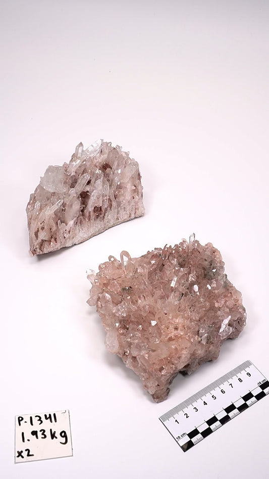 Pink Lemurian Quartz Clusters (P-1341)