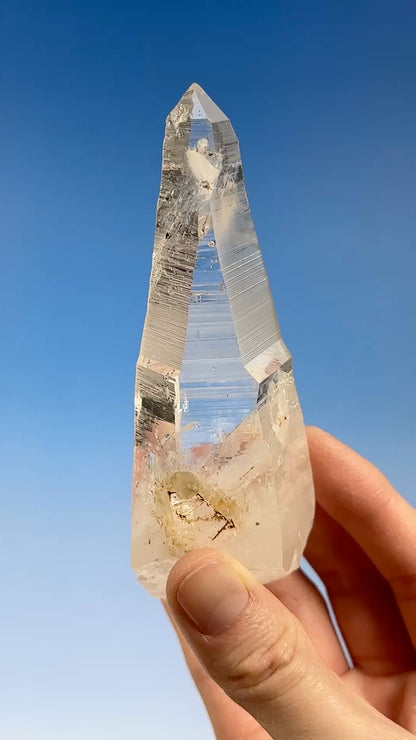 ムゾ・ハビット・レーザー・レムリアン・クォーツ・ソード・オブ・ライト（ロット：CO-215）コレクター標本